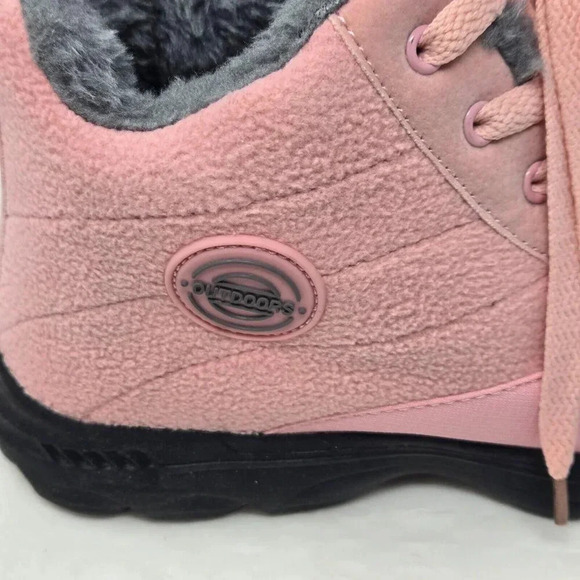 BomKinta Women's Snow Boots Keep Warm Surface Anti-Slip pink size 7 - Picture 2 of 9